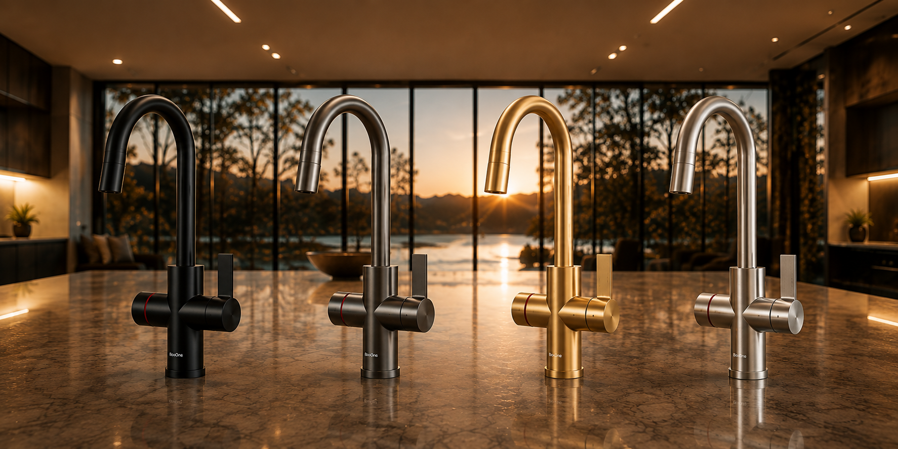 BooOne IlluTap 6-in-1 tap available in six premium finishes