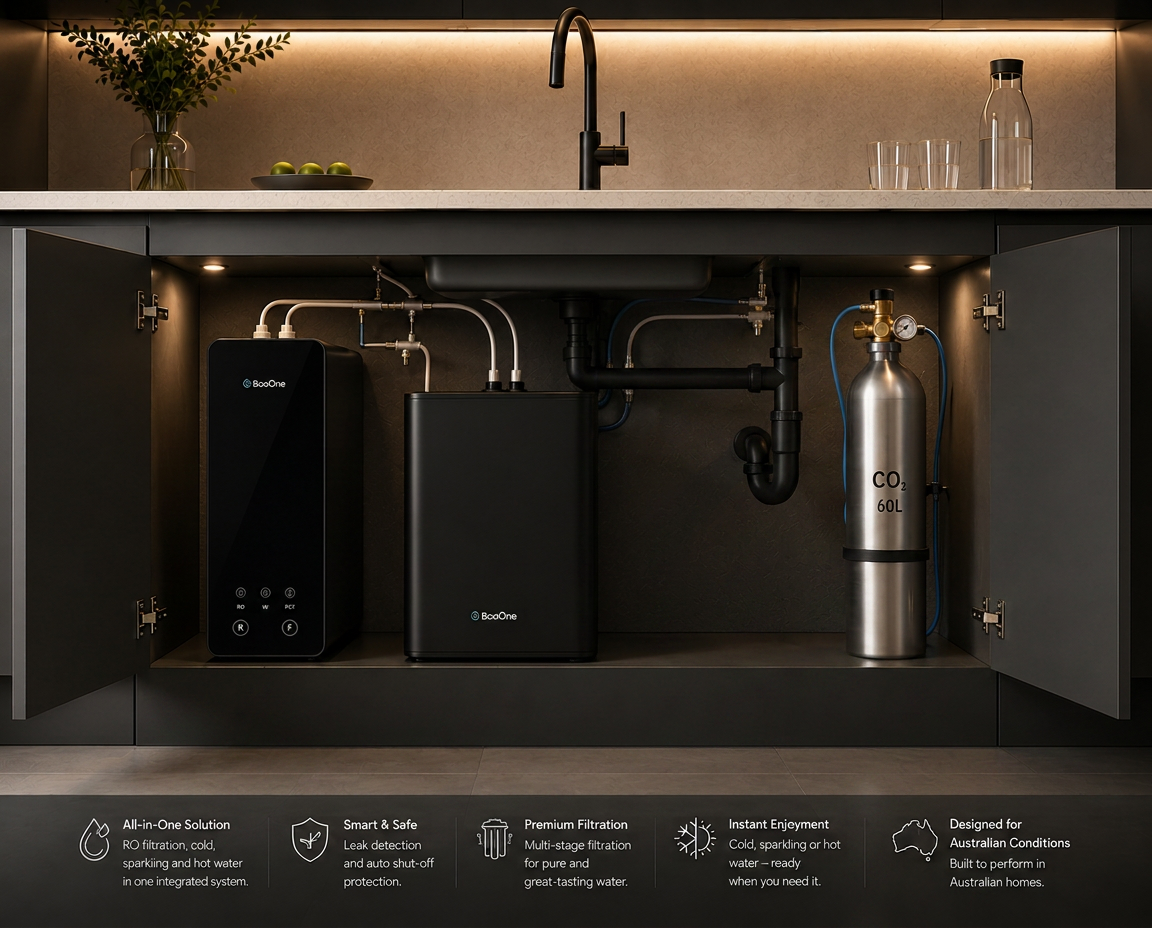 BooOne Pure + Chilled under-sink system
